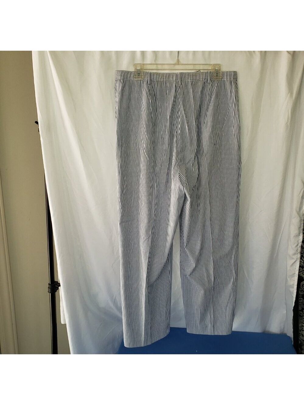 Appleseed's Women's Blue & White Striped Pants - 14 - Picture 2 of 3